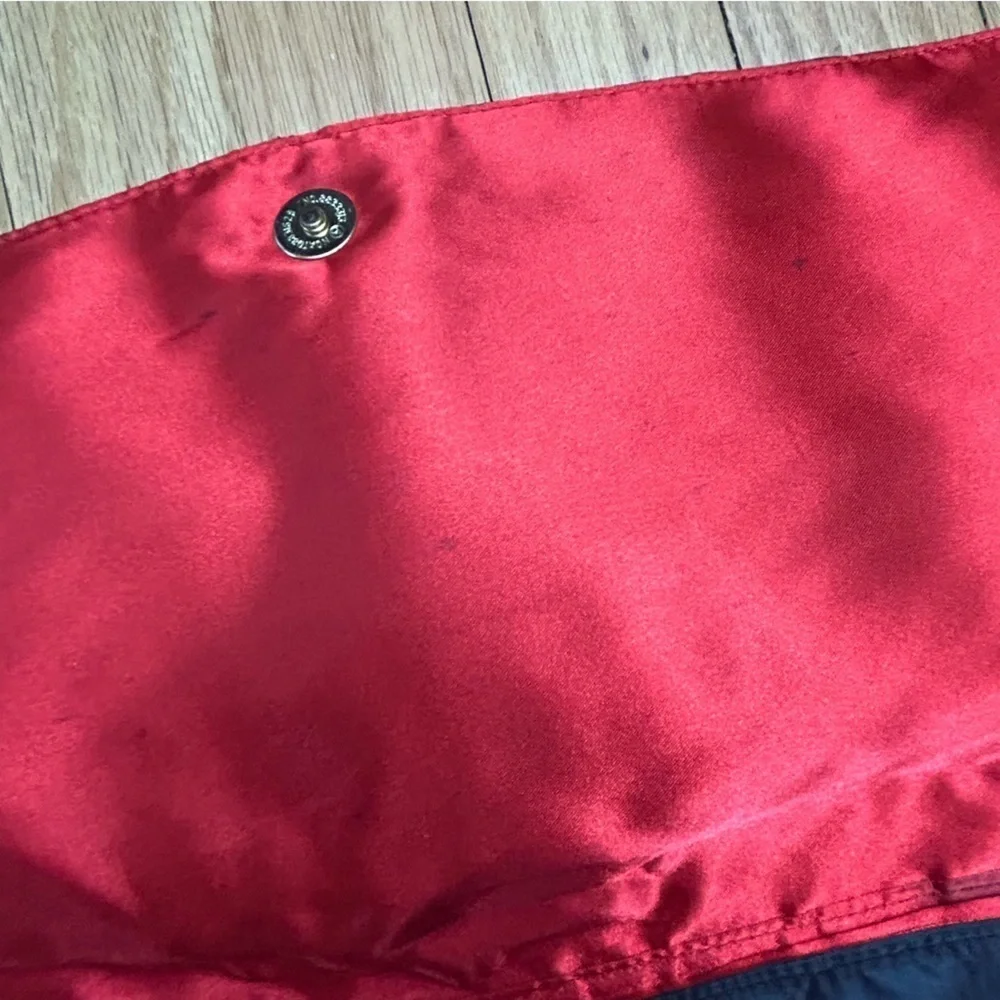 Vintage Apple Bottoms Black Shoulder Zipper Pouch/Bag